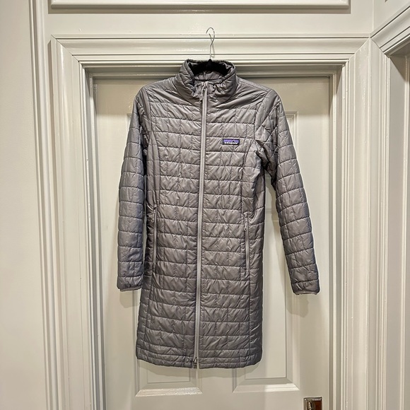 Grey Nano Puff Patagonia Packable Down Parka Jacket Gray XS excellent condition - Picture 2 of 7